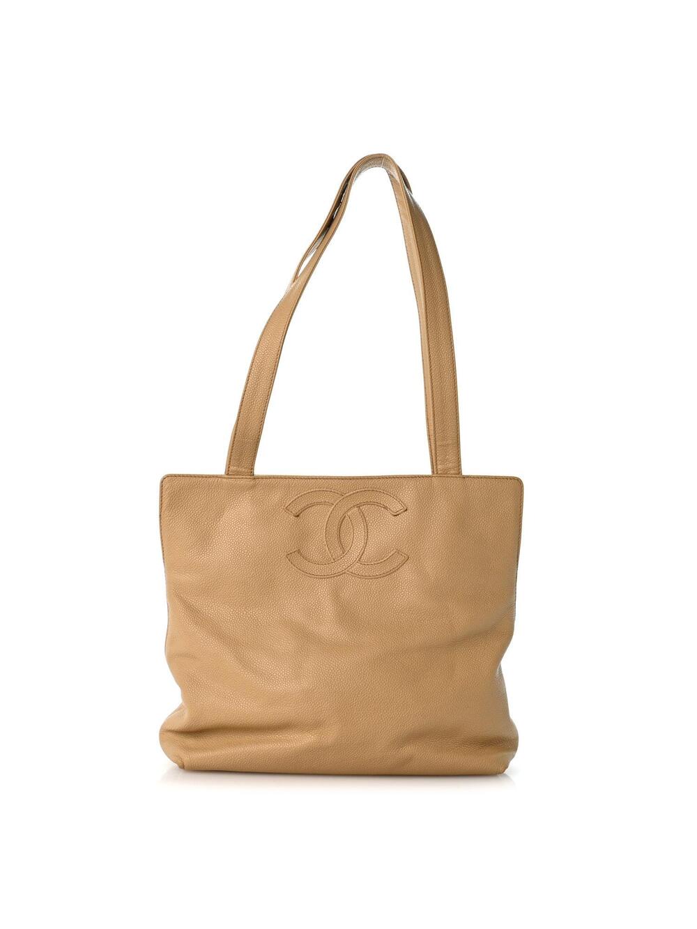 Chanel Caviar Timeless Cc Tote Beige #342495C13B